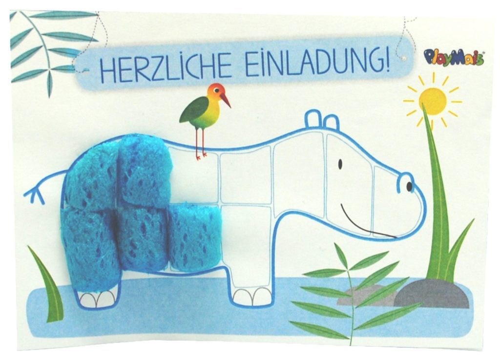 Einladungskarte mit PlayMais® aus PlayMais® Partybox