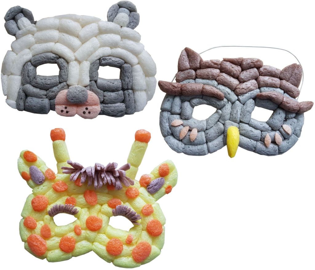 Masken mit PlayMais® aus der PlayMais® Partybox