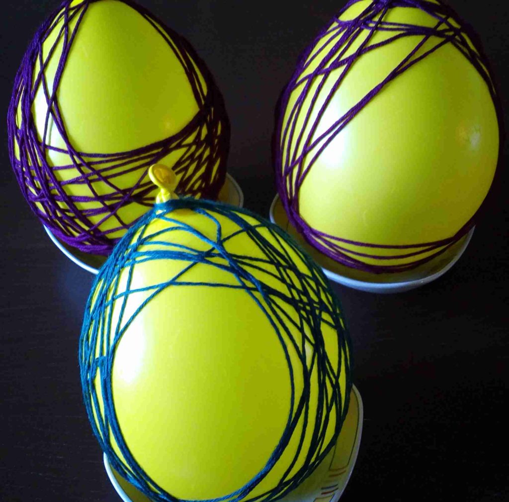 Osternest aus Wolle selber basteln