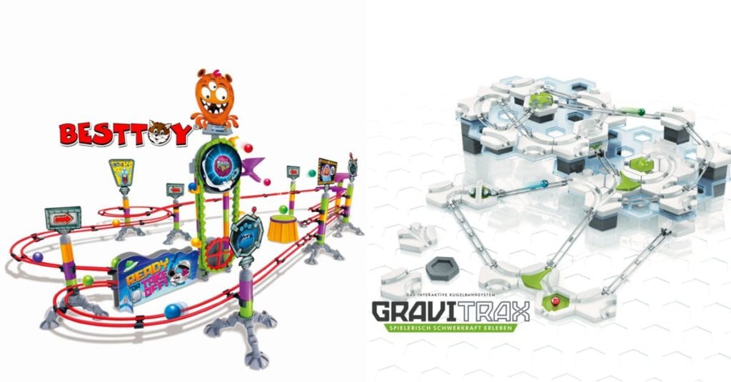 Kugelbahn Vergleich: Besttoy ChaineX gegen GraviTrax® von Ravensburger