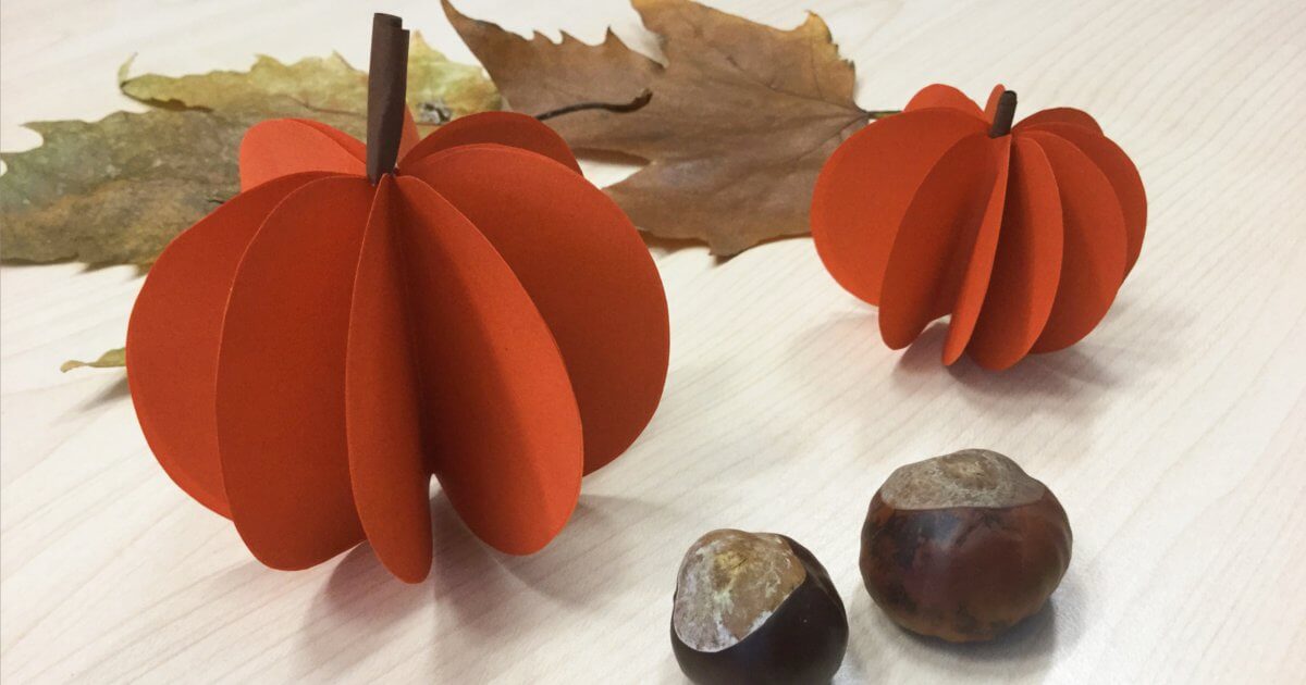 Kürbis Aus Papier Basteln