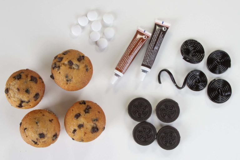 Halloween Essen - Zutaten für die Spinnenmuffins