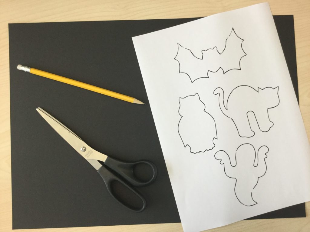 Material für Halloween Girlande