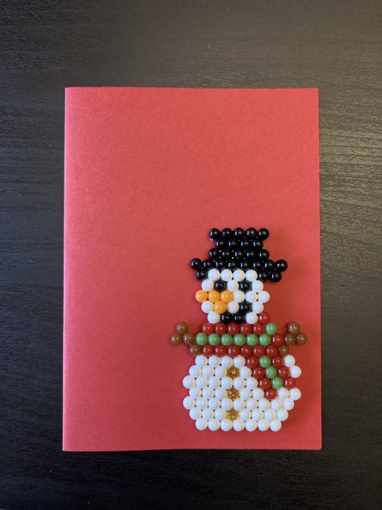 Aquabeads Weihnachtskarte