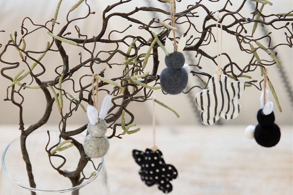 Dekohasen aus Filzkugeln