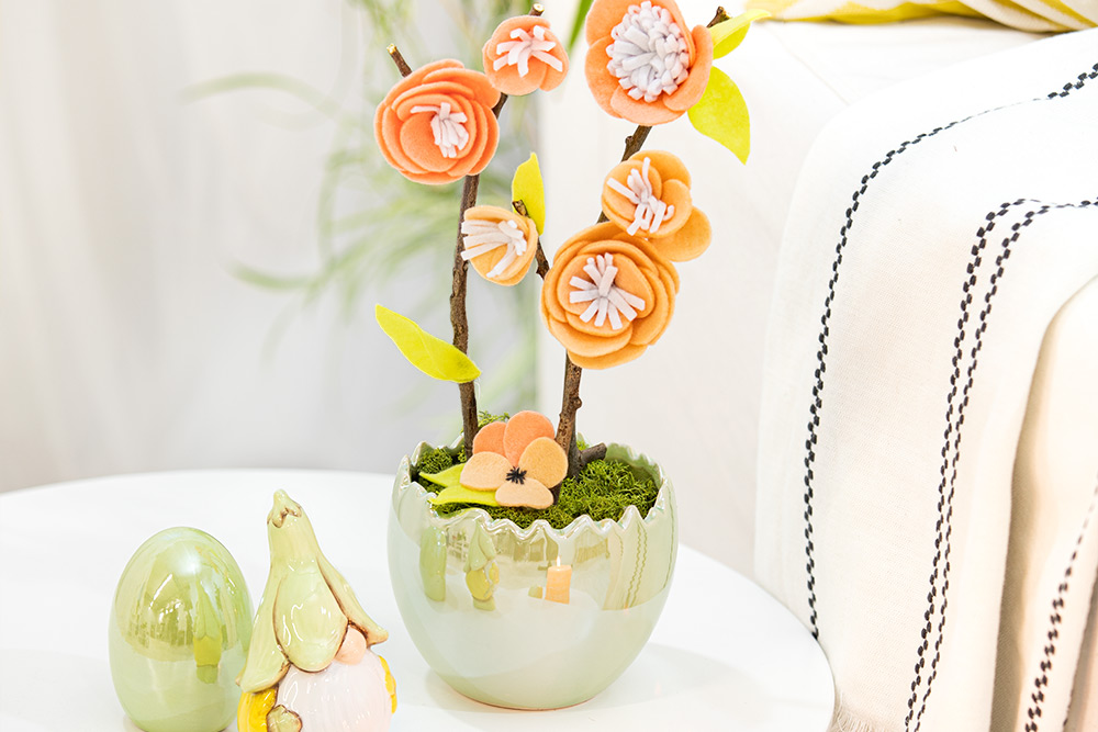 Filzblumen DIY - Schritt 4