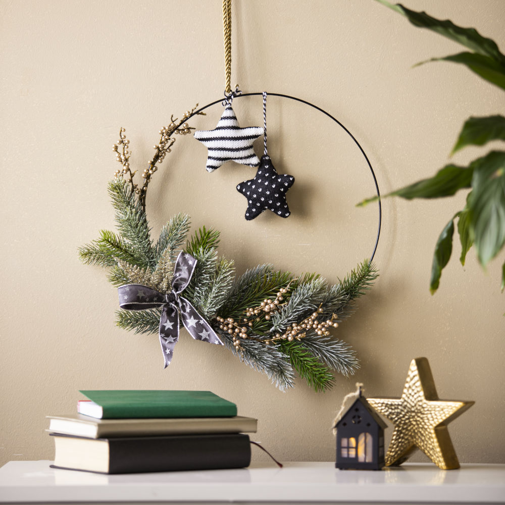 Weihnachtlicher Dekoring - Bastel-Idee