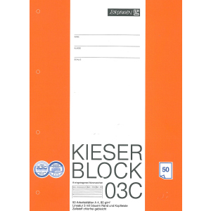 Kieserblock 03C - Lineatur 3 - A4 - Liniert - 3. Klasse