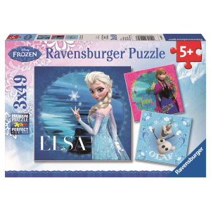 Puzzle-Box - Die Eiskönigin - Elsa, Anna & Olaf - 3x 49 Teile
