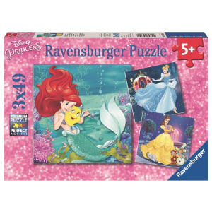 Puzzle-Box - Disney Princess - Abenteuer der Prinzessinnen - 3x 49 Teile
