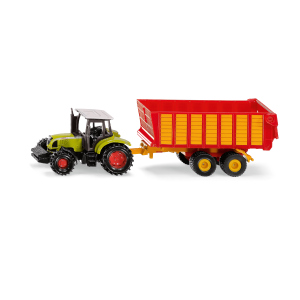Siku Super 1650 - Claas mit Silagewagen