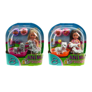 Evi Love Animal Friends - Evi Puppe mit Tieren