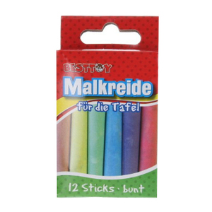 Tafelmalkreide - 12 Sticks - bunt