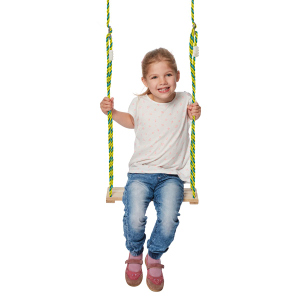 Brettschaukel aus Holz, 40 x 17 cm