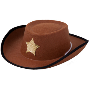 Cowboyhut - braun - für Kinder