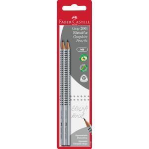 2 Bleistifte - GRIP HB - silber