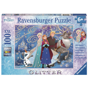 Puzzle - Die Eiskönigin - Glitzernder Schnee - 100 XXL Teile - Glitter