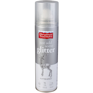 Dekospray - Glitzer - ca. 100 ml - silber