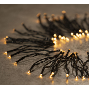 24er LED-Lichterkette - 1,80 m - warmweiß - schwarz