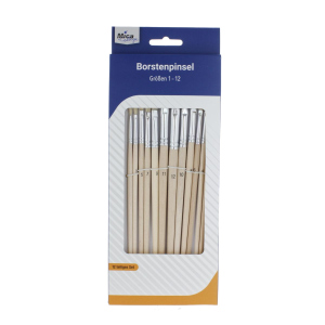 Borstenpinselset Größen 1 - 12