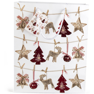 Geschenktasche - Weihnachten - ca. 26 x 32,5 x 12,5 cm