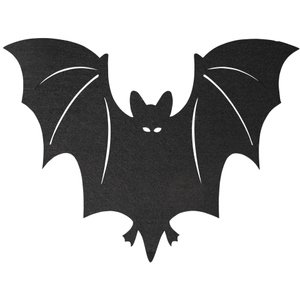 Platzmatte - Fledermaus - aus Filz - 49 x 37 cm