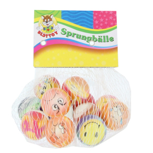 Sprungball-Set - Smiley ca. 27 mm - Besttoy