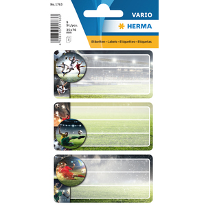 Heftetiketten - Fußball - 6 Stk.