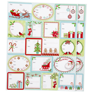 Geschenkaufkleber - selbstklebend - 36 Stück