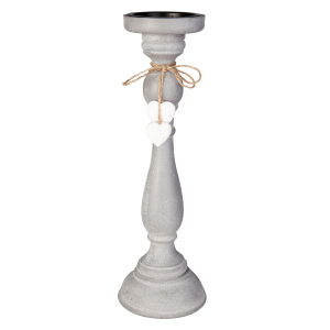 Kerzenständer - aus Holz - ca. 11,5 x 11,5 x 37 cm