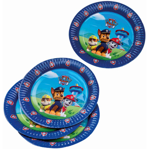 Paw Patrol Teller - blau - Ø ca. 23 cm - 6 Stück