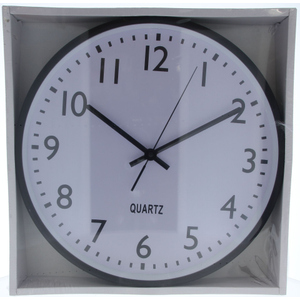 Wanduhr - Ø = 38 cm - weiß