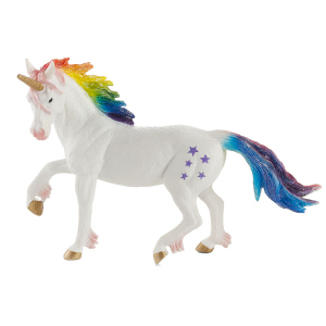 Besttoy Fantasy - Einhorn mit Regenbogen Mähne - Spielfigur 387296