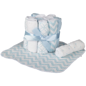 Waschtücher - aus Baumwolle - 20 x 20 cm - 12 Stück - blau