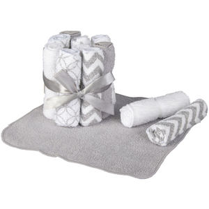 Waschtücher - aus Baumwolle - 20 x 20 cm - 12 Stück - grau