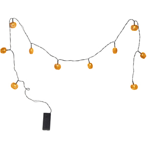 10er LED-Lichterkette - Kürbisse - ca. 120 cm