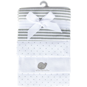 Moltontücher - 76 x 76 cm - Wal - 4 Stück