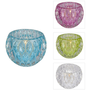 Teelichtglas - 8 x 6 cm - 1 Stück