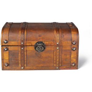 Truhe - aus Holz - 40 x 21 x 22 cm