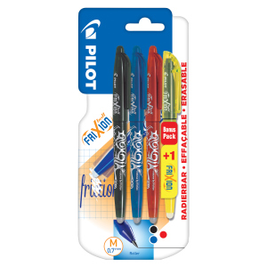 Pilot FriXion Ball - Tintenroller mit Textmarker - 4er Set
