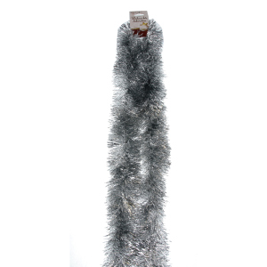 Lamettagirlande silber - ca. 10 x 200 cm