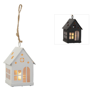 LED-Dekohänger - Haus - ca. 6 x 6 x 10 cm - 1 Stück