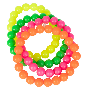 Faschingsschmuck - Armbänder - 4 Stück