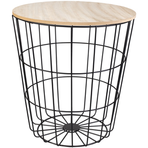 Beistelltisch - Ø = ca. 39 cm - schwarz