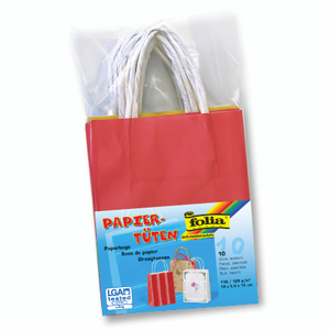 10 Papiertüten zum Basteln - Größe S - verschiedene Farben