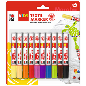 Marabu KiDS Textilmarker - 3 ml - 10 Stück