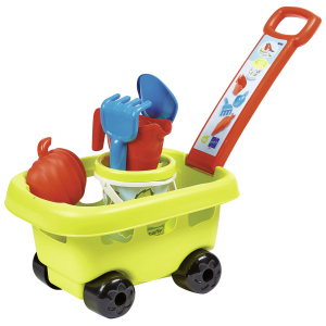 Sand Nachziehwagen mit Eimergarnitur