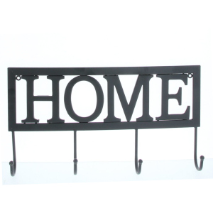 Hakenleiste - Home - aus Metall - ca. 48 x 6 x 26 cm