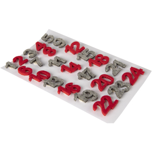 Zahlen für Adventskalender - aus Filz - 24 Stück