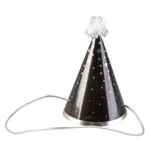 Partyhütchen - Sterne - ca. 7 x 10 cm - 6 Stück